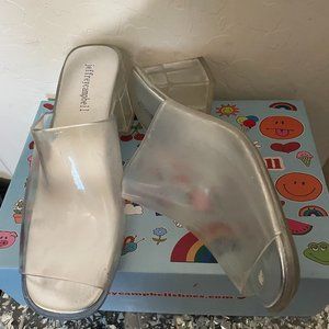 Jeffrey Campbell Petra Mule - Clear